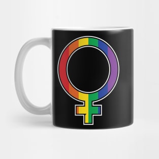 Rainbow Female Symbol Mug